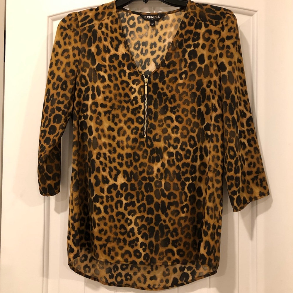Leopard Print Express Shirt